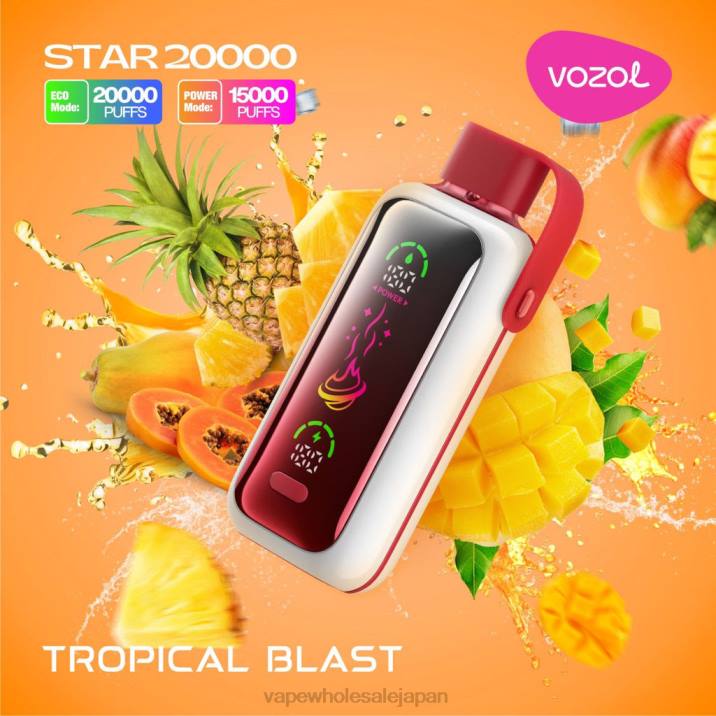 電子タバコ 種類 | VOZOL STAR 20000 トロピカルブラスト 2H8P2