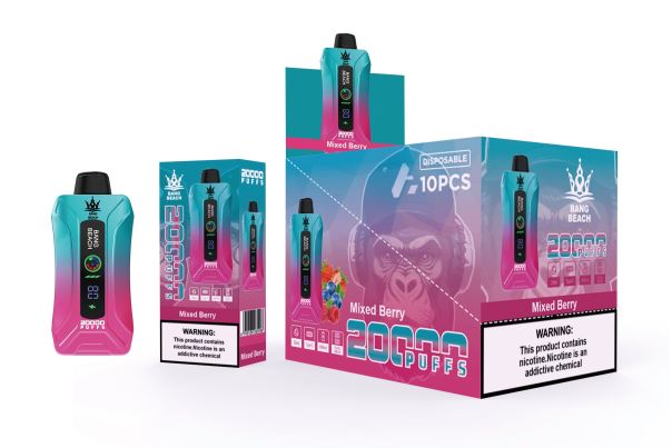 Bang Beach 20000 パフのスマート スクリーン VAPE ミックスベリー 6RRBH5 - 電子タバコ ニコチン