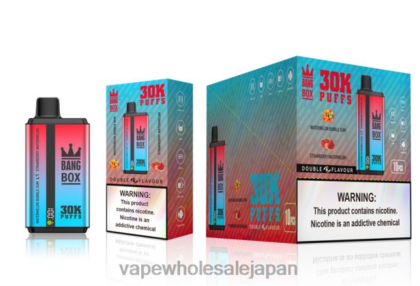 Bang Box 30000パフのデュアルフレーバー スイカバブルガム＆ストロベリースイカ 6RRBH68 - Vape 卸売