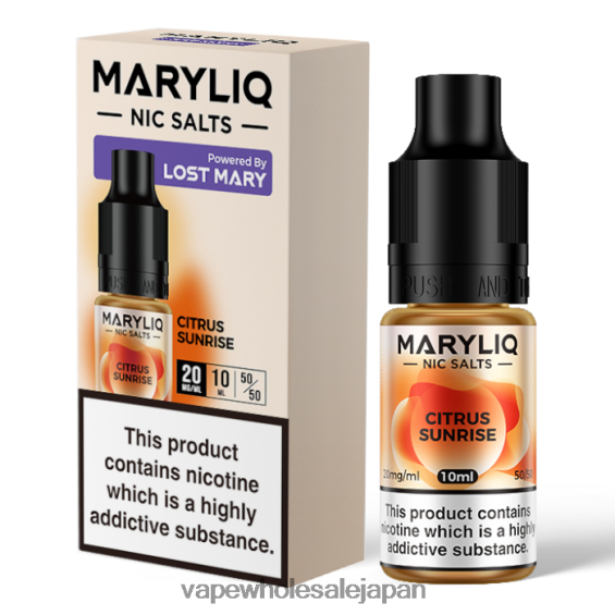 J26420445 電子タバコ コンビニ - 柑橘類の日の出 LOST MARY MARYLIQ ニック塩 - 10ml - 20mg