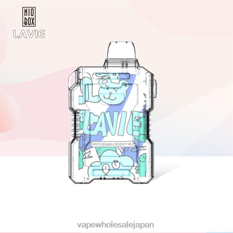 電子タバコ グロー L0644188 LAVIE NIO BOX 9000パフ インゲンのココナッツミルク