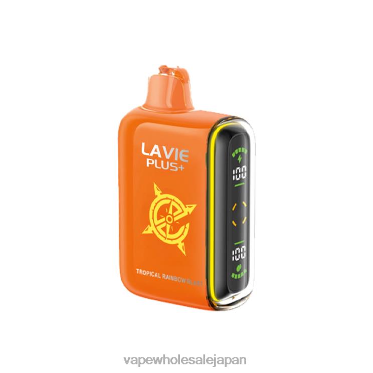 電子タバコ 加熱式タバコ L064496 LAVIE PLUS 15000パフ トロピカルレインボーブラスト