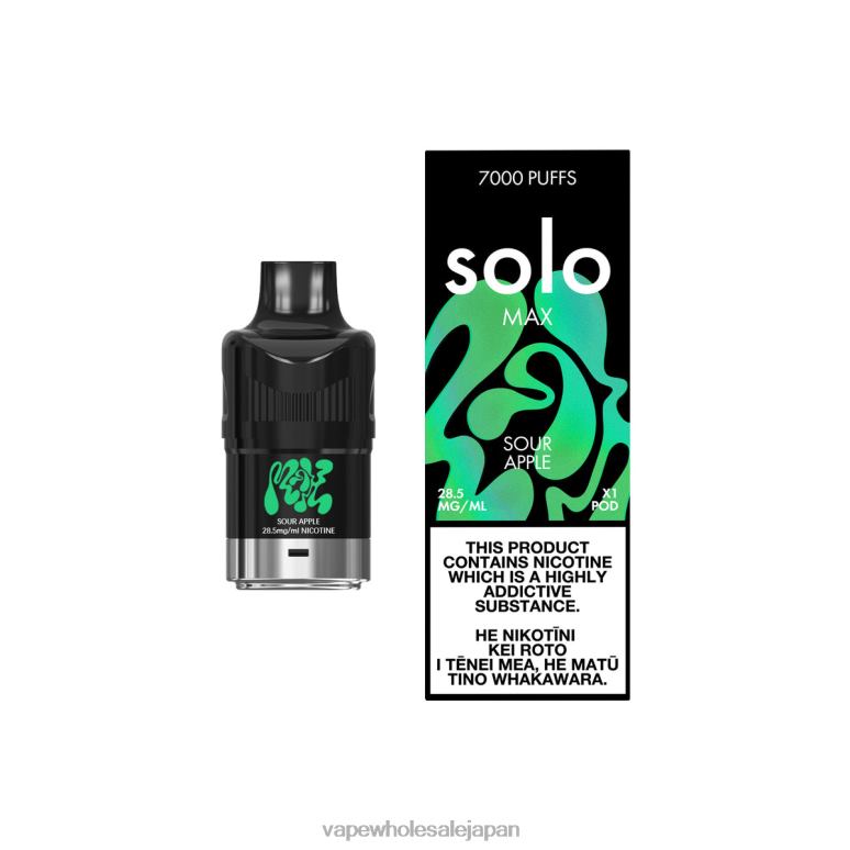 Vape 卸売 XJT8480 Solo MAX ポッド 酸っぱいリンゴ