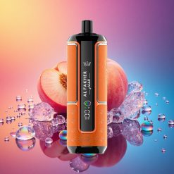 Al Fakher Crown Bar 15K Hypermax 桃の氷 600mAh 6mgニコチン