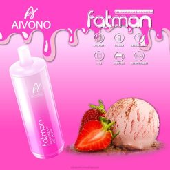 電子タバコ おすすめ Z62F221 Aivono FATMAN 6800 ストロベリーアイスクリーム