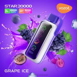 電子タバコ アイコス | VOZOL STAR 20000 ぶどう氷 2H8P9