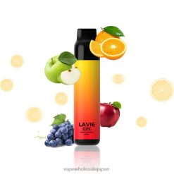 電子タバコ グロー L0644288 LAVIE BAR 3000パフ ブドウ オレンジ リンゴ