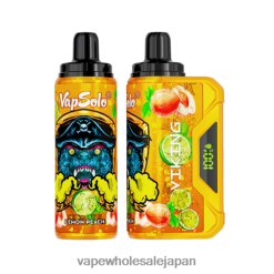 電子タバコ ニコチン 4TL00L135 Vapsolo VIKING 使い捨て電子タバコ レモンピーチ