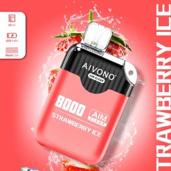 電子タバコ ニコチン Z62F2205 Aivono AIM CLEAR 8000 ストロベリーアイス