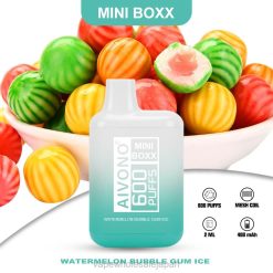 電子タバコ ニコチン Z62F2235 Aivono AIM MINI BOXX 600 スイカバブルガムアイス