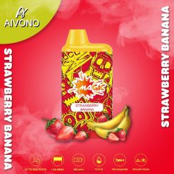 電子タバコ ニコチンなし Z62F293 Aivono AIM MAGIC 5800口箱タバコ イチゴバナナ