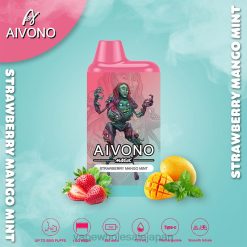 電子タバコ 捨て方 Z62F297 Aivono AIM MAGIC 5800口箱タバコ ストロベリーマンゴーミント