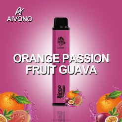 電子タバコ 種類 Z62F2132 Aivono AIM BINGO 4000 オレンジ色のパッションフルーツ グアバ
