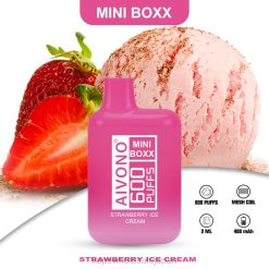 電子タバコ 種類 Z62F2232 Aivono AIM MINI BOXX 600 ストロベリーアイスクリーム