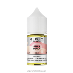 ELFBAR ELFLIQ Nic Salt 30ml アップルピーチ Z6H67 電子タバコ 捨て方