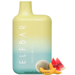 J26420311 電子タバコ ニコチン - トリプルメロン ELFBAR BC5000