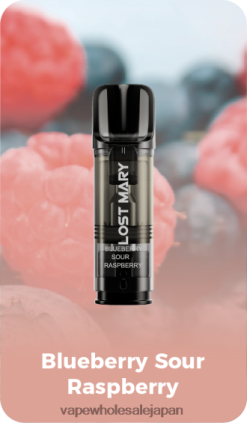 J26420422 電子タバコ グロー - 青酸っぱいラズベリー LOST MARY Tappo 充填済みの交換用ポッド