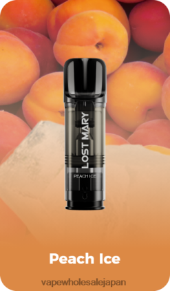 J26420428 電子タバコ ニコチン - ピーチアイス LOST MARY Tappo 充填済みの交換用ポッド