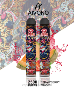 Vape 卸売 Z62F2320 Aivono AIM SNAKE 2500 イチゴメロン